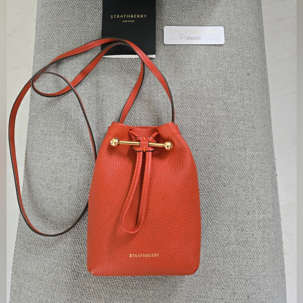 Strathberry Red Crossbody Bag